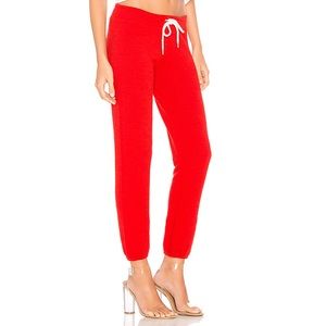 MONROW Vintage Supersoft Sweats - Blood Red